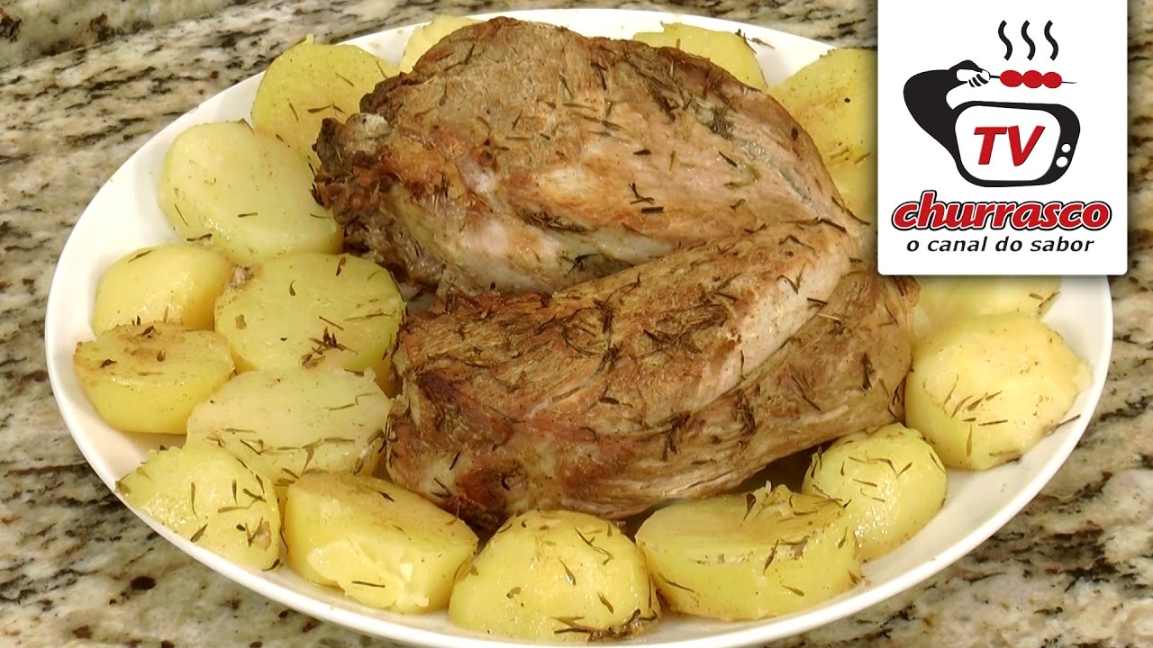 Como Fazer Pernil Assado Batatas Tv Churrasco