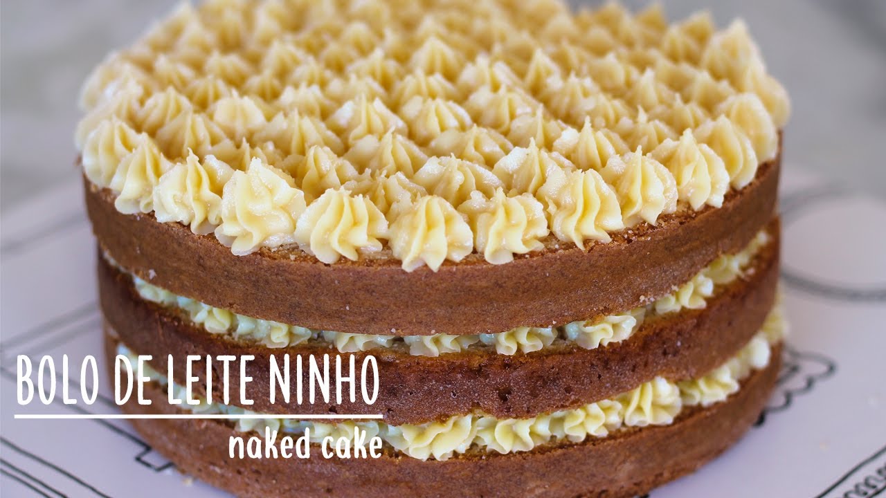 BOLO DE LEITE NINHO DE ANIVERSÁRIO NAKED CAKE