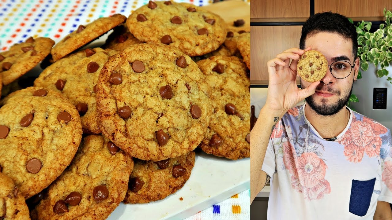 A Melhor Receita De Cookies Gotas De Chocolate Super F Cil E R Pido