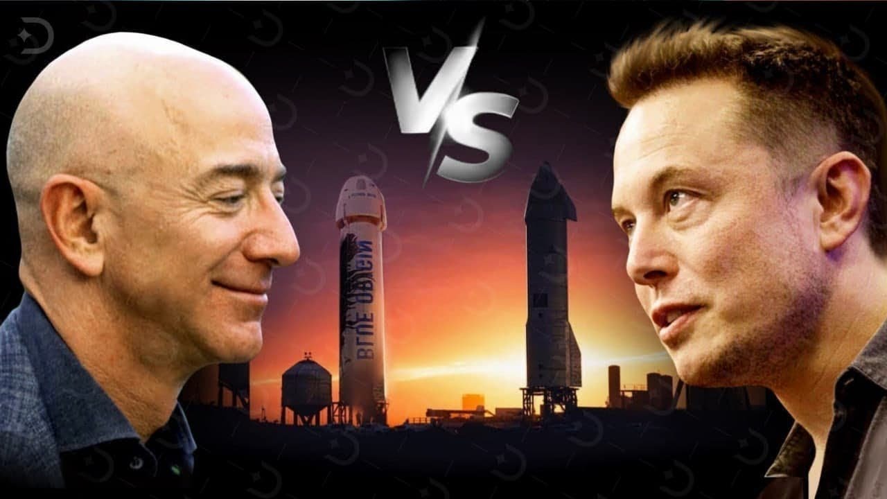 Spacex Vs Blue Origin A Luta Pelo EspaÇo Elon Musk Vs Jeff Bezos