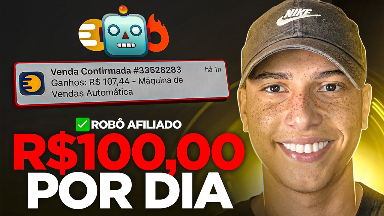 ROBÔ AFILIADO COMO GANHAR 100 REAIS POR DIA COMO AFILIADO