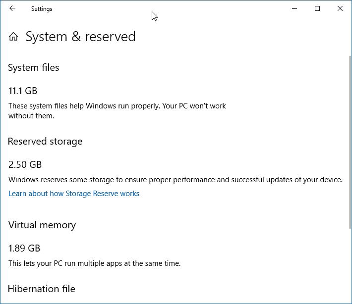 Como Habilitar Ou Desabilitar O Armazenamento Reservado No Windows 10 9786